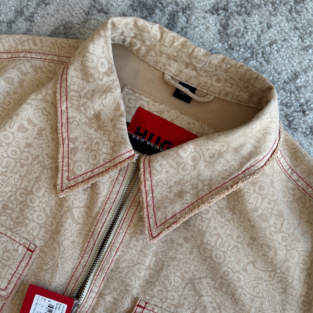 HUGO X LES BENJAMINS RELAXED-FIT JACKET WITH ALL-OVER PRINT - Picture 14 of 15